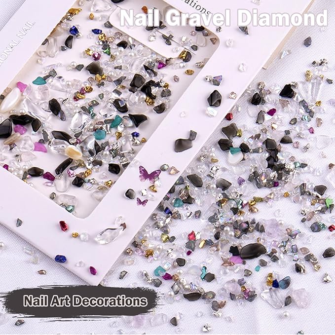3D Nail Charms and Gems Set, Color Candy Bow Star Heat Nail Art Charms,Flatback AB Gems+Gold Bow Nail Studs+Gravel Diamond,Mixed Nail Rhinestones Manicure Kit Nail Art DIY Decoration with Pickup Tools