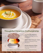 Famiware Star Ceramic Plates and Bowls Sets, Reactive Glaze Dishes - Image 5