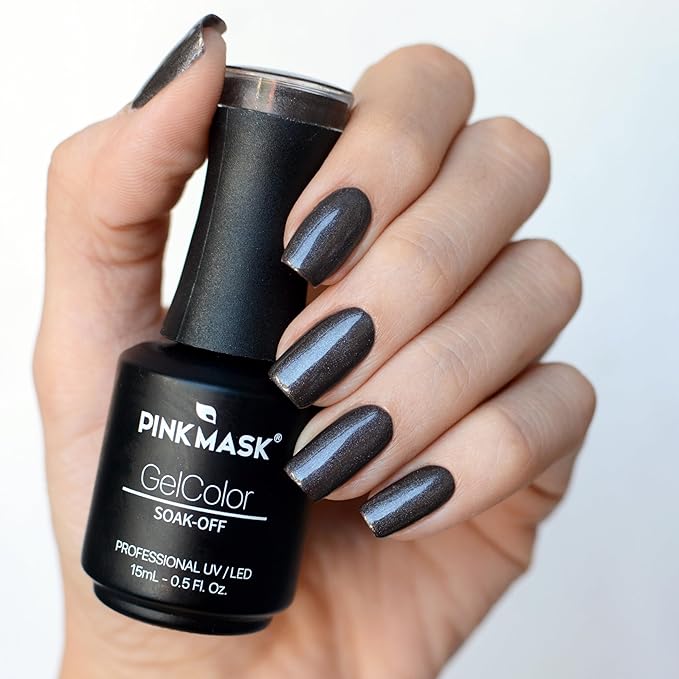 PINK MASK Gel Color Nail Polish Back to the Moon 15ml / o.5 oz - UV/LED Gel Polish, Non Wipe, Long Lasting, Soak Off Formula