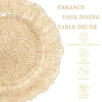 U-QE 60PCS Gold Plates for Party - Image 6