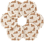 American Cocker Dogs White Print Coasters - Image 2