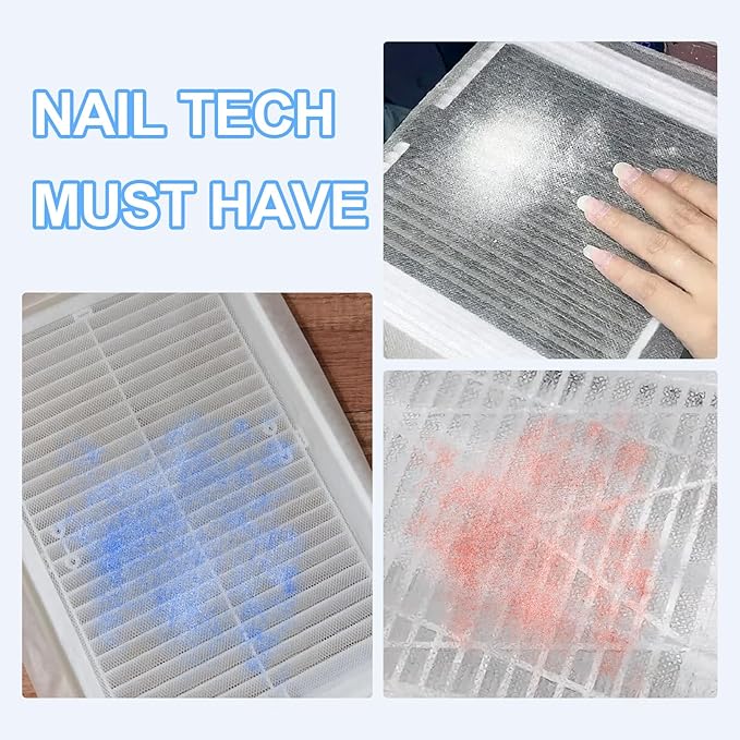 200 Sheets Nail Dust Collector Filter Paper Nail Vacuum Dust Collector Disposable Nails Dusts Filters for Most of Nails Dusts Collectors Machine for Salon Spa Tech Supplies Accessories
