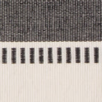 DII Dobby Stripe Table Runner, 13x72 Black & Cream Background | Woven - Image 3