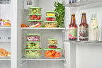 16-Piece Glass Food Storage Containers Set | 1-Cup, Leakproof | Microwave - Image 3