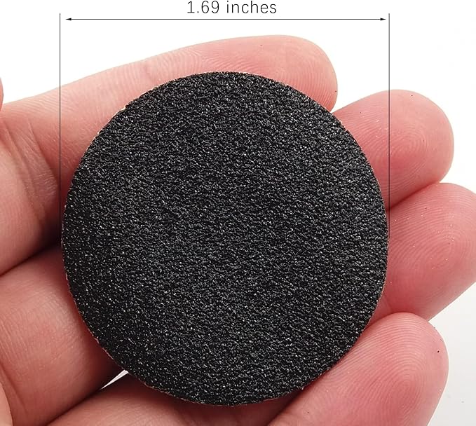 120pcs Replaceable Sandpaper Discs 80 Grit 150 Grit, Thick Self-Adhesive Replacement Sandpaper Refill Sanding Pads for Electric Foot Callus Remover Feet Sander (80 Grit +150 Grit)