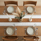 Boho Table Runner for Home Decor 12x72 Fall Runner Reddish Brown | 72 Inches - Image 7