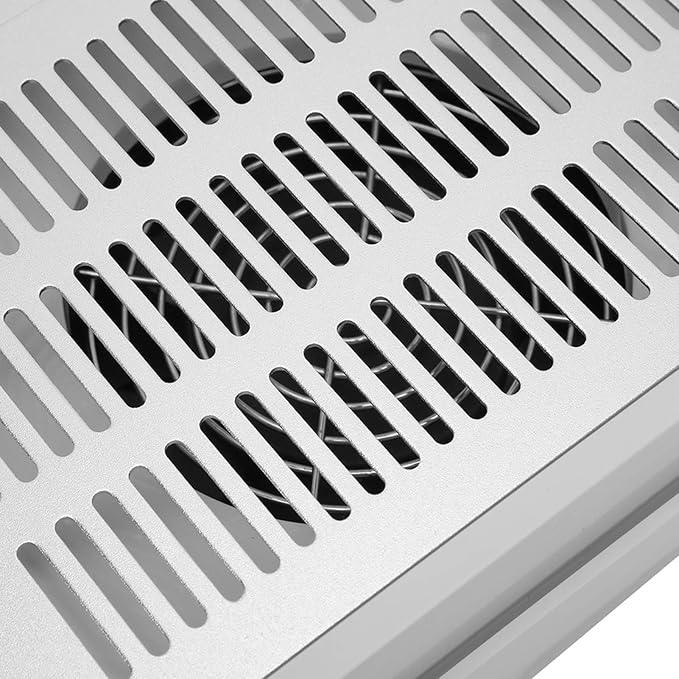 YUYTE Nail Dust Collector, 6w Quiet Table Nail Vacuum Cleaner, Collect the Nails Produced During Polishing Manicure Pedicure Tool Nail Dust Collector Device with Fan for Nail Salon White