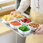 MALACASA 5 oz Porcelain Dip Bowls Set, 12 Pack Small Ramekins Stackable | - Image 7