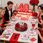 96Pcs 40th Wedding Anniversary Party Decorations - Image 7