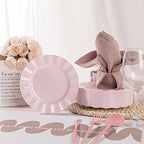 72 Pack Pink Plastic Plates, Thanksgiving - Image 3