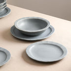 Stone Lain Oasis Stoneware Plate Dish Set, 4-Piece Dinner Plates - Image 4