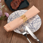 uxcell Metal Napkin Rings Set of 4, Hollow Out Napkin Ring Holder Buckle - Image 5