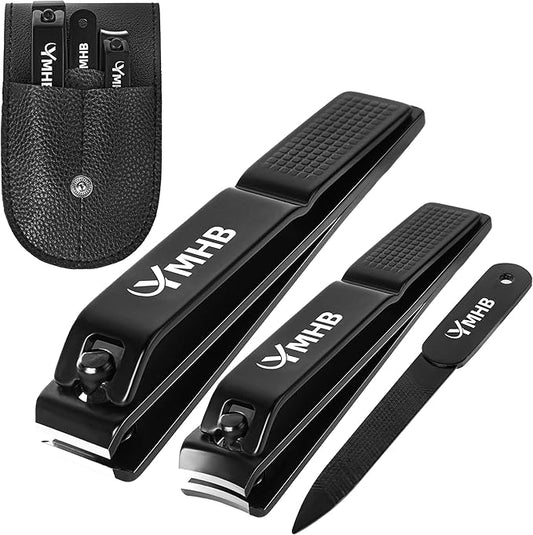 Nail Clippers Set, Ultra Sharp Toenail Clippers and Fingernail Clipper, Nail File, Nail Cutter, Nail Clippers for Men Women, Gifts for Women Men