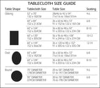 Newbridge Barcelona Luxury Damask Fabric Tablecloth, 60” Wide x 120” Oval - Image 9