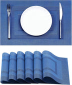 Leetaltree Blue Frame Placemats Set of 6 by Leetaltree-ArtatEveryTable
