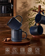 famiware Coffee Mug Set for 6, Star 16 oz Catering Mugs Cup Set - Image 7