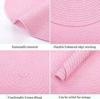 SHACOS Round Braided Placemats Set of 6 Round Table Mats - Image 5