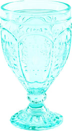 Fitz and Floyd Trestle Goblet Aqua Set of 4 - Image 3