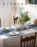 Leetaltree Deep Navy Woven Placemats Set of 12 - Image 2