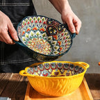XKXKKE 5 Pack Boho Ceramic Serving Bowls - Image 5