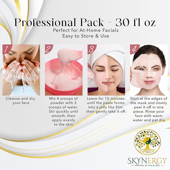 Luminous LED Light Jelly Mask -Professional Grade HydroGlo Jelly face Masks for facials professional Peel Off Face Mask for Skin Hydration,Radiance,Reduced Fine Lines,Pigmentation | 30 fl oz