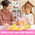 JOYIN 18PCS Pretend Tea Party Set, Mini Kitchen - Image 9