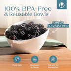 5 Pack White Angled Plastic Serving Bowls Disposable - Image 6