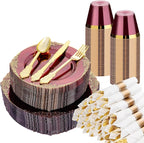 Bestluck 350PCS Burgundy Disposable Dinnerware by Bestluck