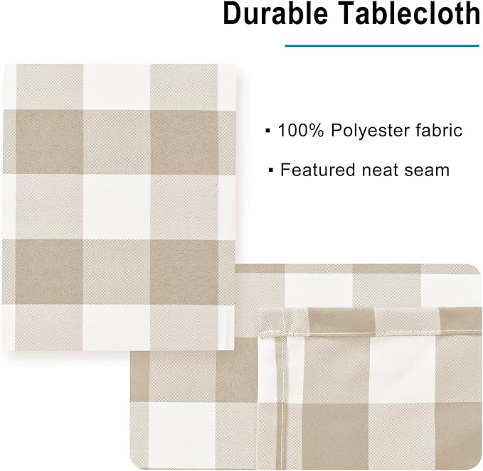 Checkered Square Tablecloth - Image 3