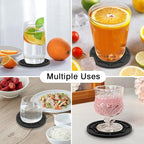 2 Pack Silicone Coasters for Drinks-Black Spider Shape Coaster - Image 8