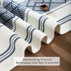Woven Table Runner Farmhouse Style, Boho Table Runner 72 inches Long - Image 5