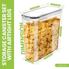 Utopia Kitchen Cereal Containers Storage Set - Image 2