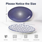 Selamica Serving Platters Ceramic, 12 Inch Serving Dishes - Image 2