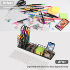 Topwey 7 in 1 Desk Organizer and Accessories | School - Image 2
