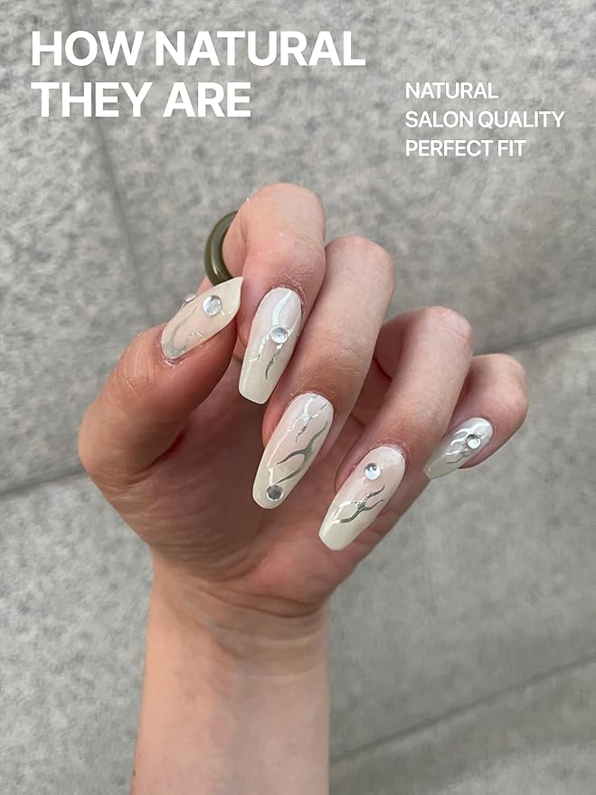 UUUUUU Semi Cured Gel Nail Strips | Salon-Quality | UV Free Gel Nail Wraps for Women | Easy Peel&Stick | Long-Lasting up to 14 Days | 28 Strips Set+File & Wipes | Gift-Ready(UGN148 Sassy)