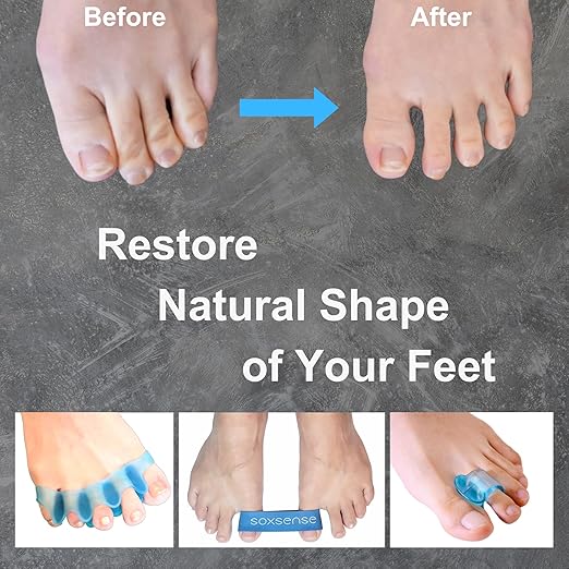 11 PCS Premium Set Bunion Corrector/Plantar Fasciitis Kit - Toe Exercise Bands and Separators for Women and Men