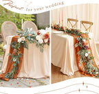 YMHPRIDE 12 Pack Cheesecloth Table Runner 35x120in Royal Blue Table Runner | - Image 8