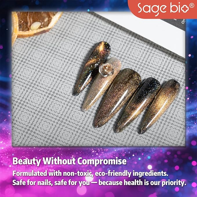 Cat Eye Gel Nail Polish, 15ml Magnetic Gel, High-Gloss, Long-Lasting, Magnetic Stick for DIY Manicures, 3D Effect, Rich & Vibrant Colors, 06