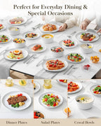 MALACASA 24-Piece Dinnerware Set - Image 7