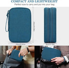 FYY Electronic Organizer, Travel Tech Pouch Bag, Dark Green | Wrist Strap - Image 2