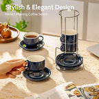 Sweese 4 Ounce Porcelain Stackable Espresso Cups - Image 3