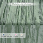 12 Pack Sage Green Cheesecloth Table Runner 35x120 Inch 10Ft Rustic Gauze - Image 5