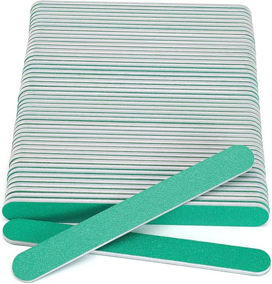 Nail File, 50 PCS Fingernail Files 7" Long 100/100 Grit Emery Boards for Nails - Professional Nail Files Washable for Acrylic, Gel, Dip Powder, and Poly Gel Nail - Coarse/Rough Grit