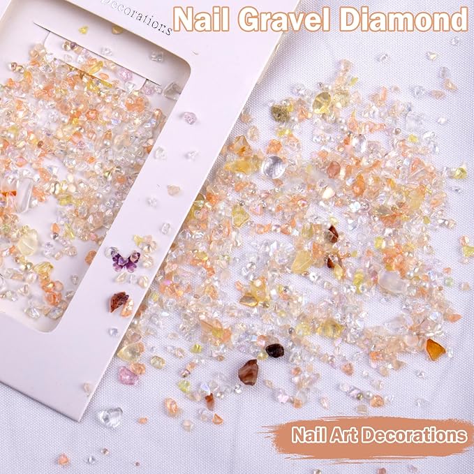 3D Nail Charms and Gems Kit, Color Candy Bow Star Heat Nail Art Charms,Flatback Gems+Gold Bow Nail Studs+Gravel Diamond,Mixed Nail Rhinestones Manicure Kit Nail Art DIY Decoration