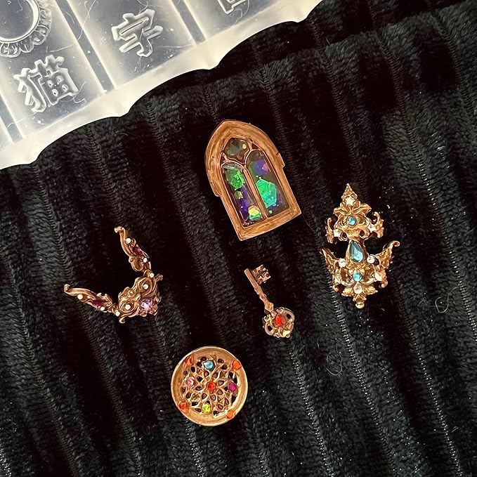 3D Frame Nail Art Molds Mirror Design, Silicone Nails Tool Y2k Decoration