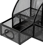Amazon Basics Mesh Pen Holder and Desktop Desk Organizer, Office Caddy Storage - Image 4