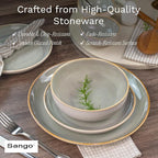 Sango 16-Piece Stoneware Dinnerware Set - Image 3