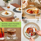 Fyvva Placemats Set of 4, Stain & Scratch Resistant, - Image 7