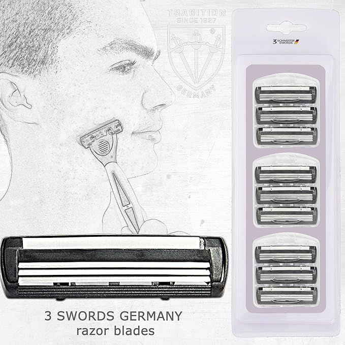 3 Swords Germany - Replacement blades for Men's Travel Set