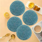 Handmade Beaded Bar Drink Tabletop Protection Coasters - Image 6